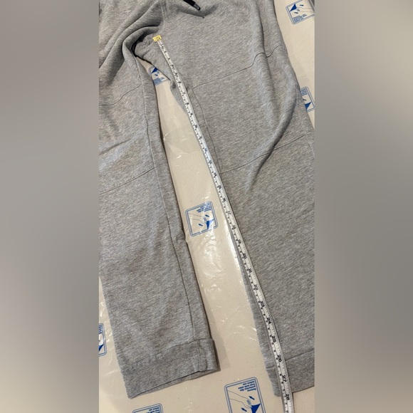 H&M Gray Jogger Sweatpants Black Zipper Pockets Moto style knees Medium - Picture 9 of 10